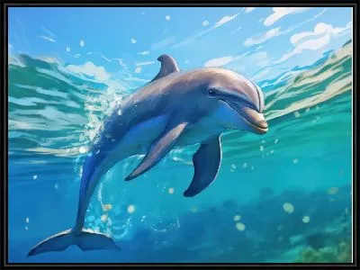 Картина Дельфин в стиле арт №68
