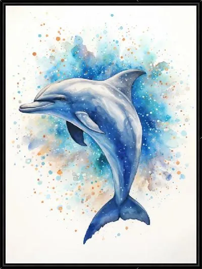 Картина Дельфин в стиле арт №102