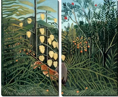 Борьба между тигром и быком (Struggle between Tiger and Bull)