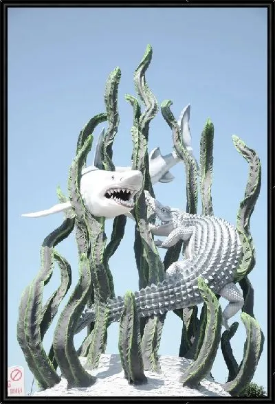 Картина Акула и крокодил