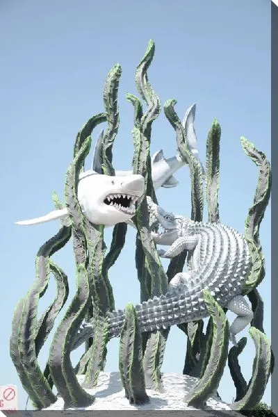 Постер Акула и крокодил