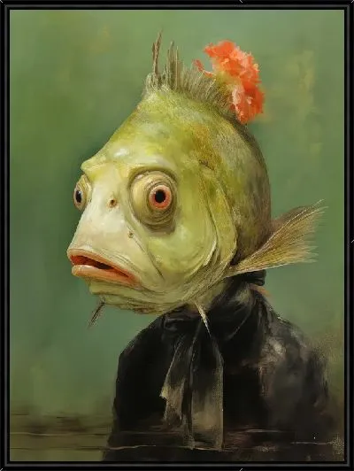 Картина Рыба в одежде