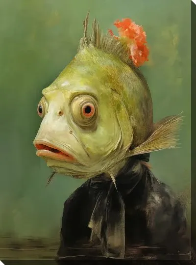 Постер Рыба в одежде