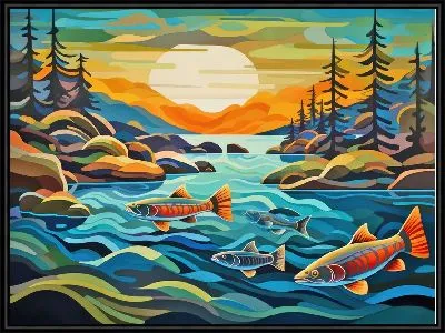 Лосось на нересте