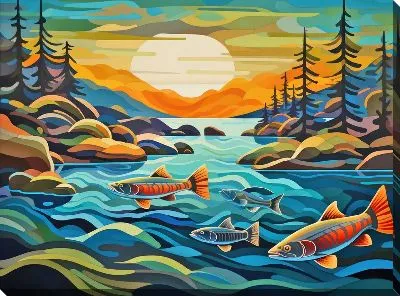 Лосось на нересте