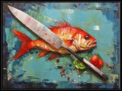 Картина Рыба и нож