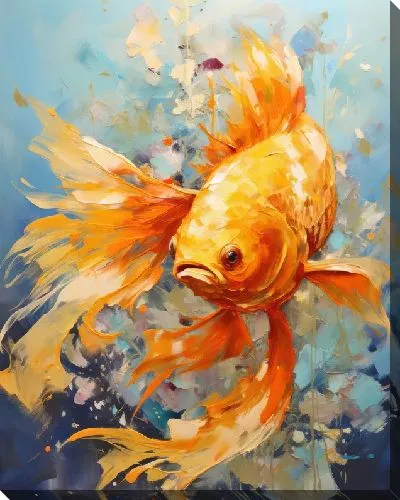 Картина маслом Арт рыба №55