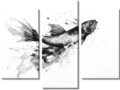 Модульная картина Арт рыба №56