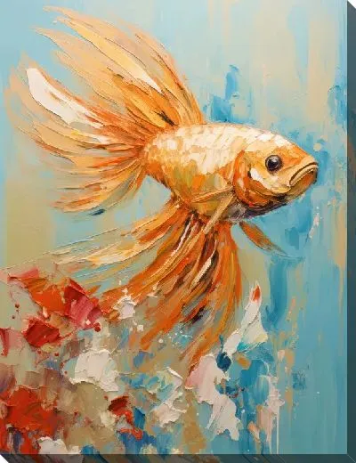 Картина маслом Арт рыба №57