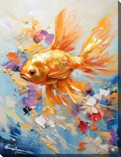Картина маслом Арт рыба №58