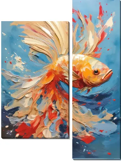Модульная картина Арт рыба №59