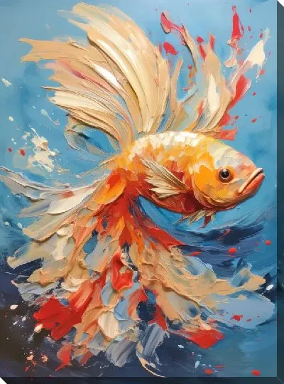 Картина маслом Арт рыба №59