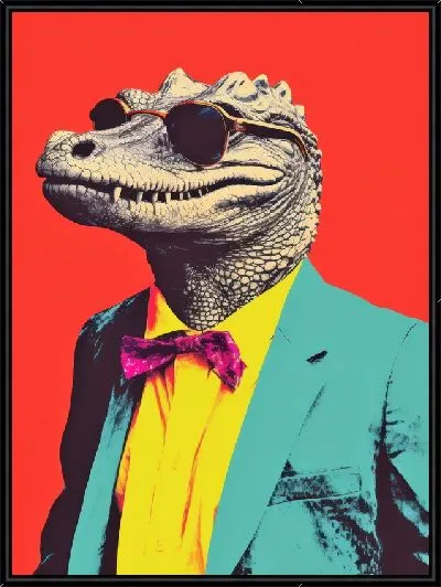 Картина Крокодил в очках