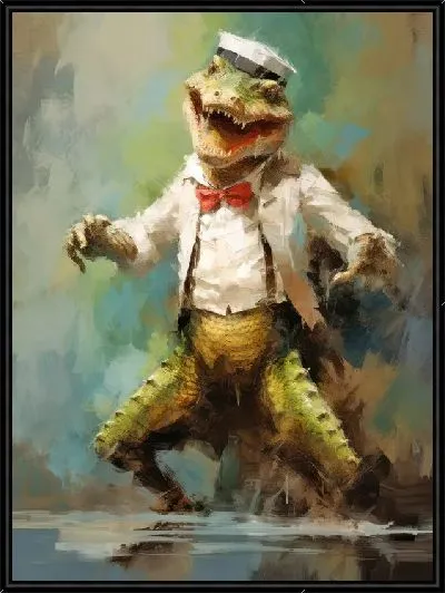Картина Танцующий крокодил