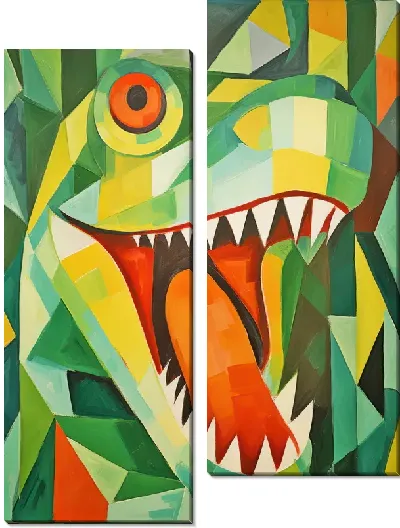 Модульная картина Арт крокодил №31