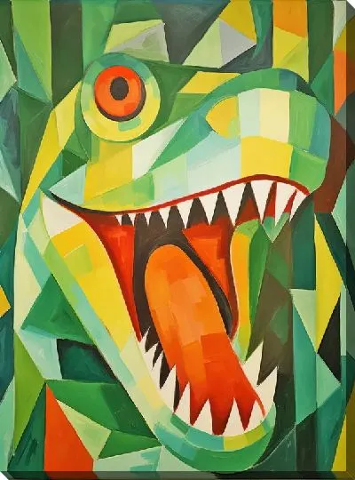 Картина маслом Арт крокодил №31