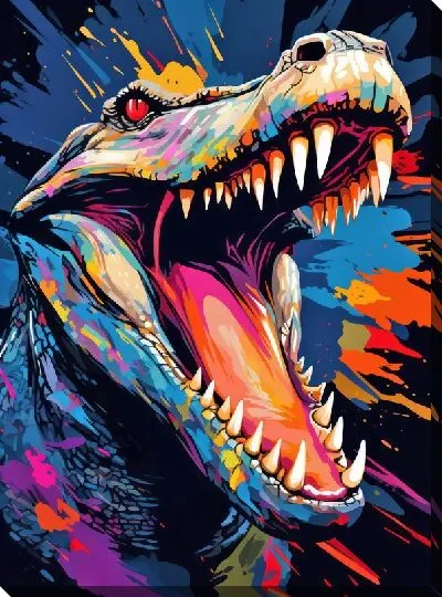 Картина маслом Крокодил №24