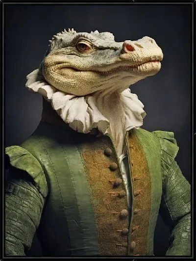 Картина Крокодил в одежде №5