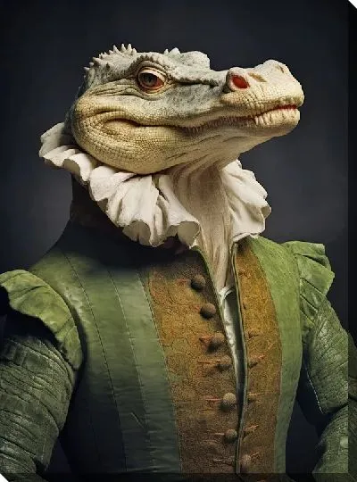 Постер Крокодил в одежде №5