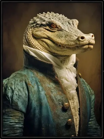 Картина Крокодил в одежде №6