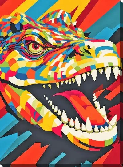 Картина маслом Крокодил №31