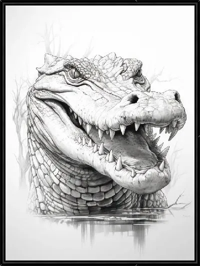 Картина Крокодил №35