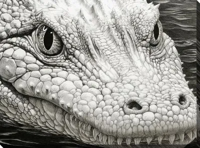 Картина маслом Крокодил №55