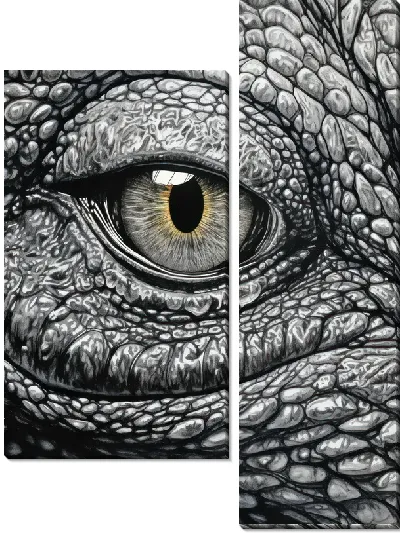 Модульная картина Крокодил №57