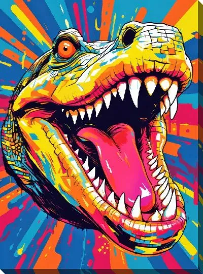 Картина маслом Крокодил №58