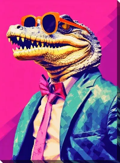 Картина маслом Крокодил №59