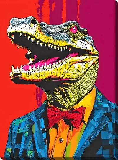 Картина маслом Крокодил №61