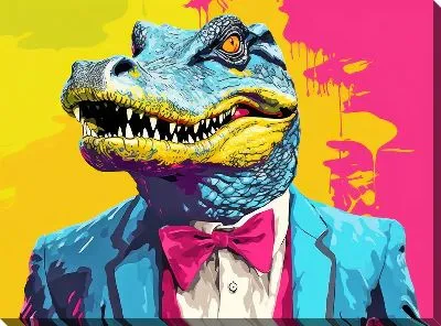 Картина маслом Крокодил №63