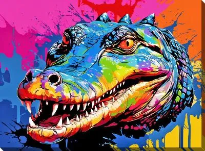 Картина маслом Крокодил №64