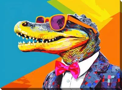 Картина маслом Крокодил №65