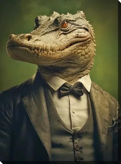Картина маслом Крокодил №67