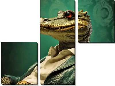 Модульная картина Крокодил №68