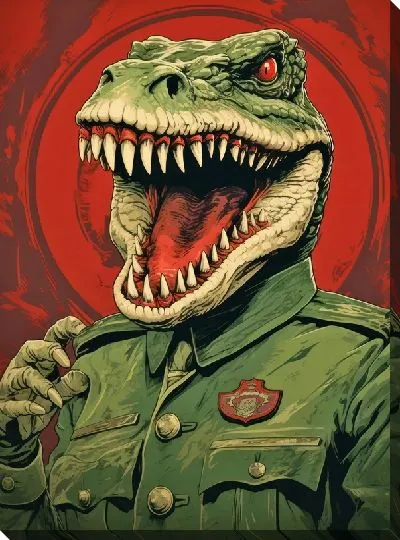 Картина маслом Крокодил №69