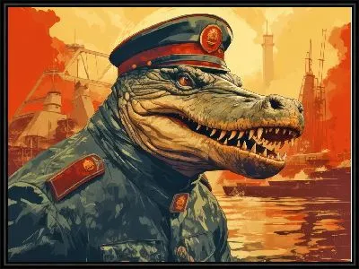 Картина Крокодил №70