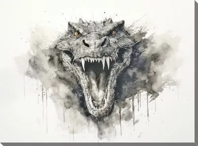 Картина маслом Крокодил №74