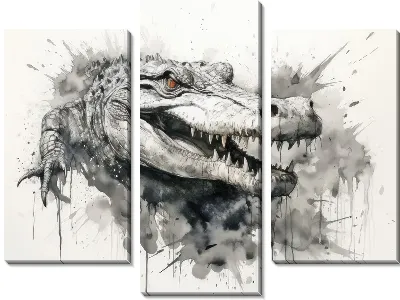 Модульная картина Крокодил №75