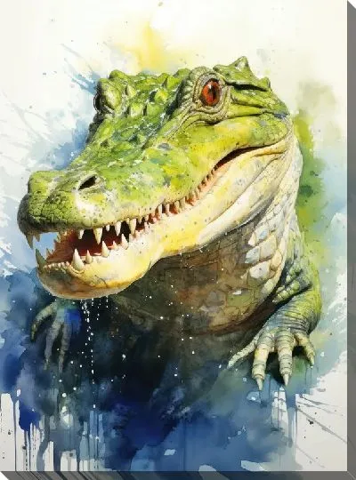 Картина маслом Крокодил №85