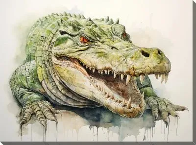 Картина маслом Крокодил №86