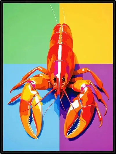 Картина Рак в стиле поп-арт №2