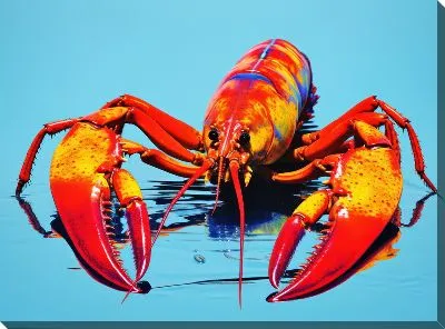 Картина маслом Рак в стиле поп-арт №4