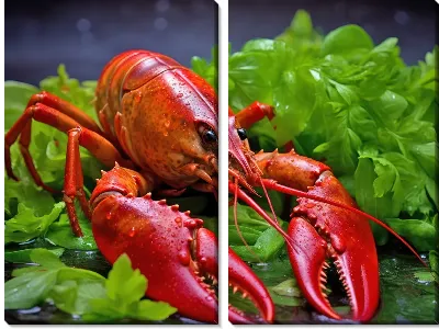 Модульная картина Рак №7