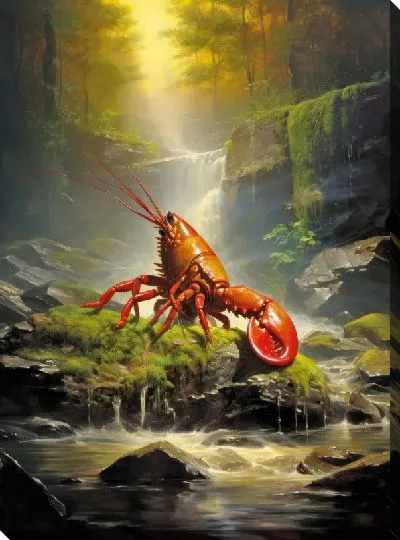 Картина маслом Рак №9