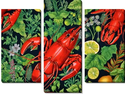 Модульная картина Рак №10