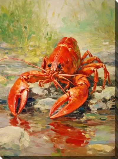 Картина маслом Рак №11