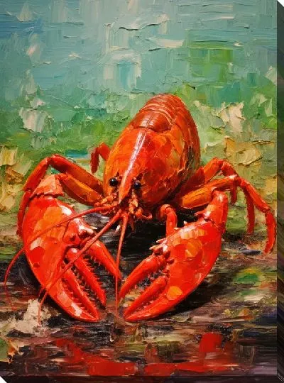 Картина маслом Рак №13