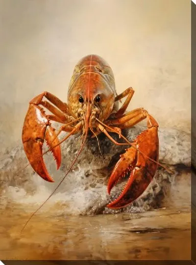 Картина маслом Рак №14